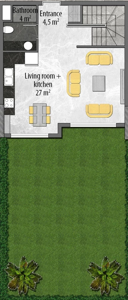 Блок D - 2+1 duplex