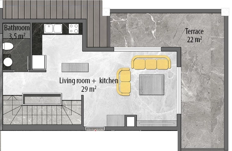 Блок D - 2+1 duplex
