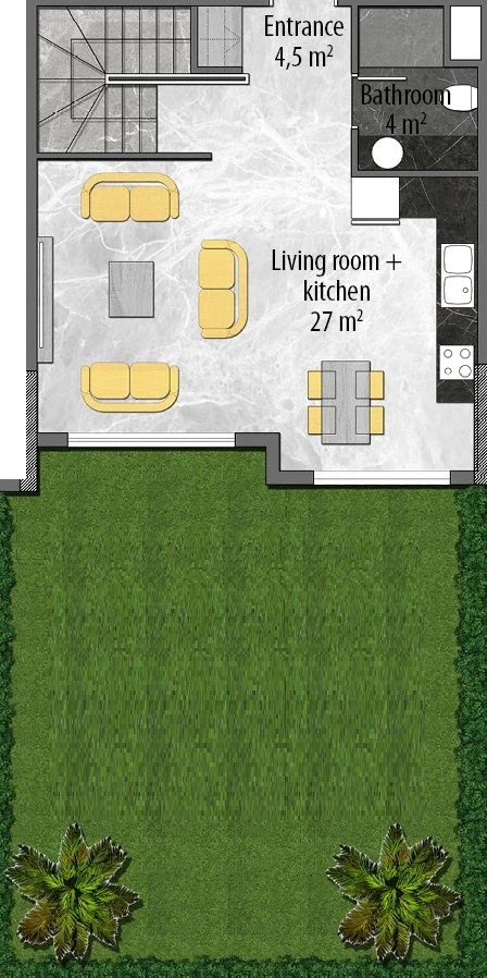 Блок F - 2+1 duplex