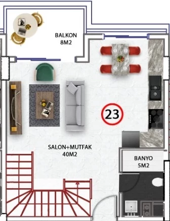 Блок А - 2+1 duplex
