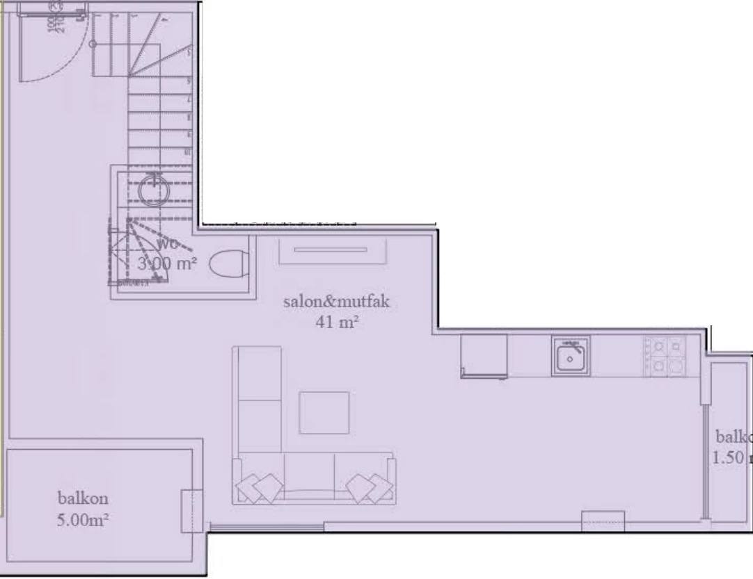Блок А - 2+1 duplex