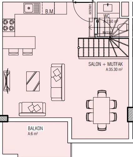 Блок А - 2+1 duplex