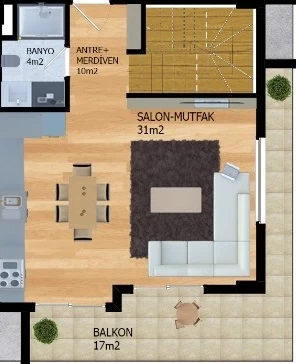 Блок А - 2+1 duplex
