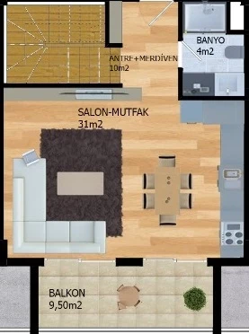 Блок В - 2+1 duplex