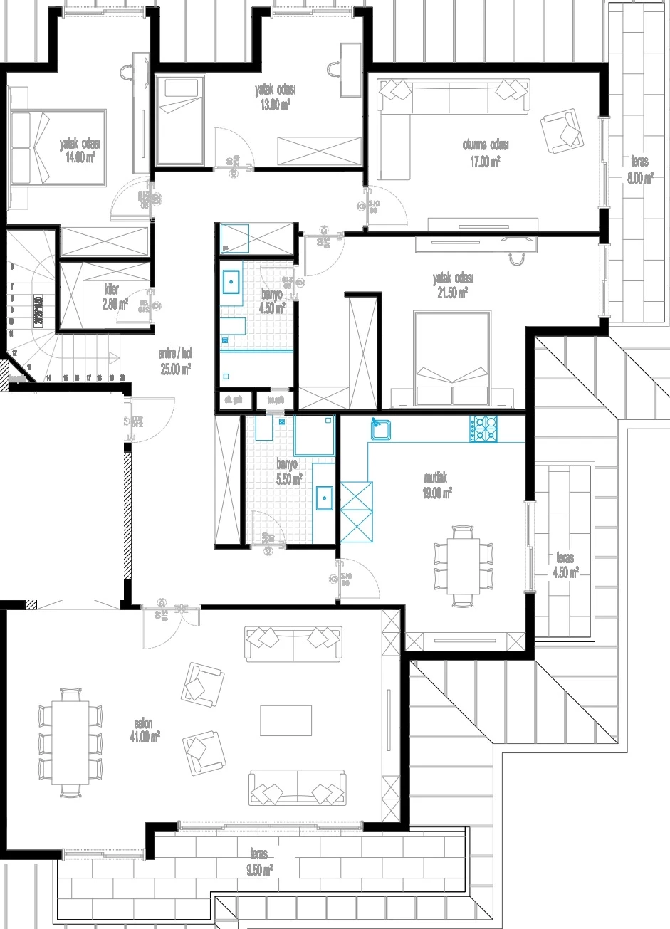 Блок E - 5+1 duplex