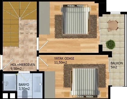 Блок А - 2+1 duplex