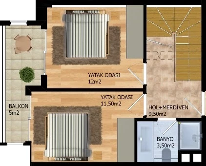 Блок А - 2+1 duplex