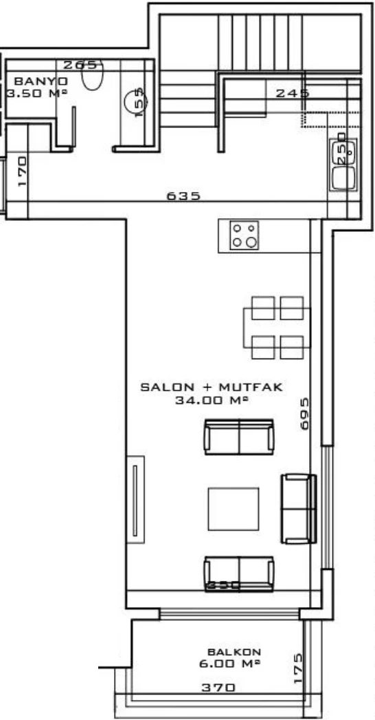 Блок А - 2+1 duplex