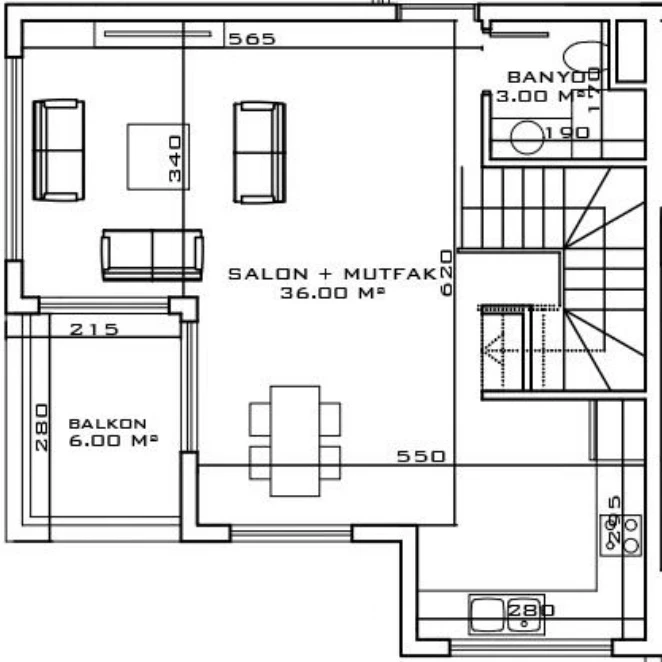 Блок А - 2+1 duplex