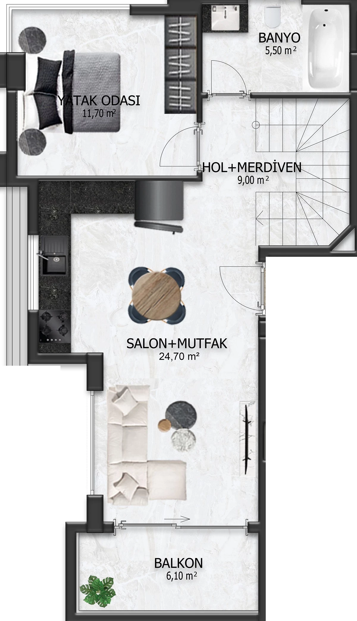 Блок А - 3+1 duplex