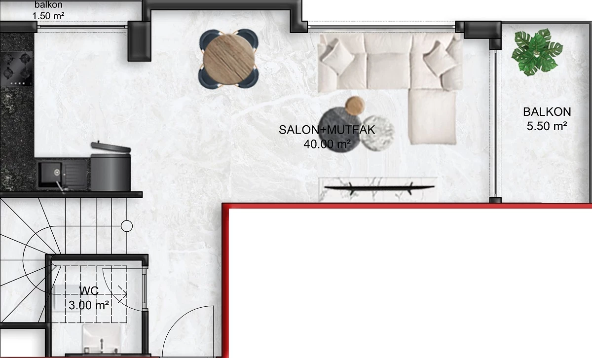 Блок А - 4+1 duplex