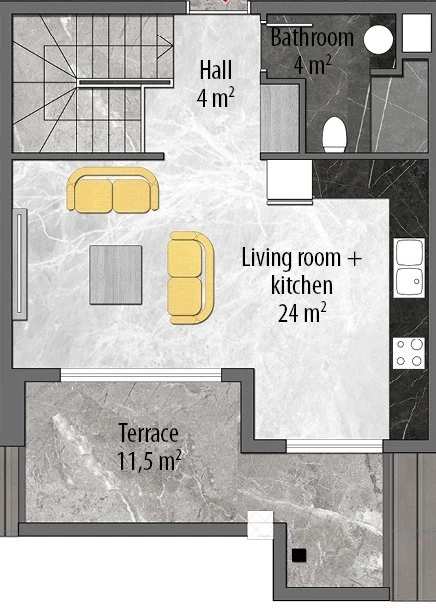 Блок А - 2+1 duplex
