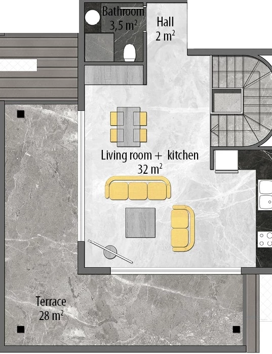 Блок А - 3+1 duplex