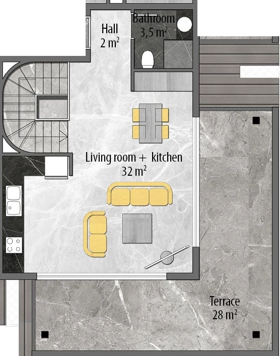 Блок В - 3+1 duplex