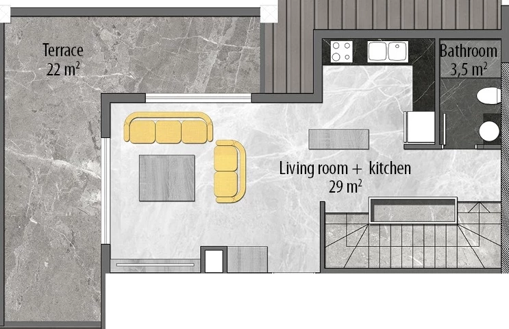 Блок С - 2+1 duplex