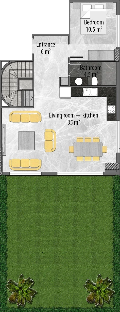Блок D - 4+1 duplex