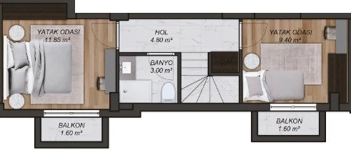 Блок А - 2+1 duplex