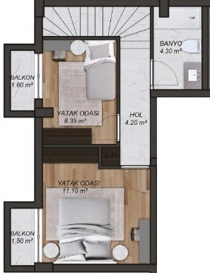 Блок А - 2+1 duplex