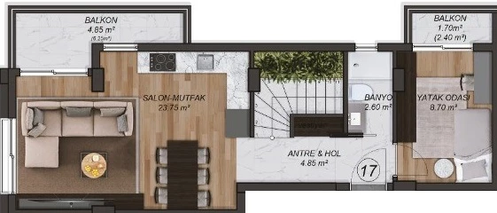 Блок А - 3+1 duplex