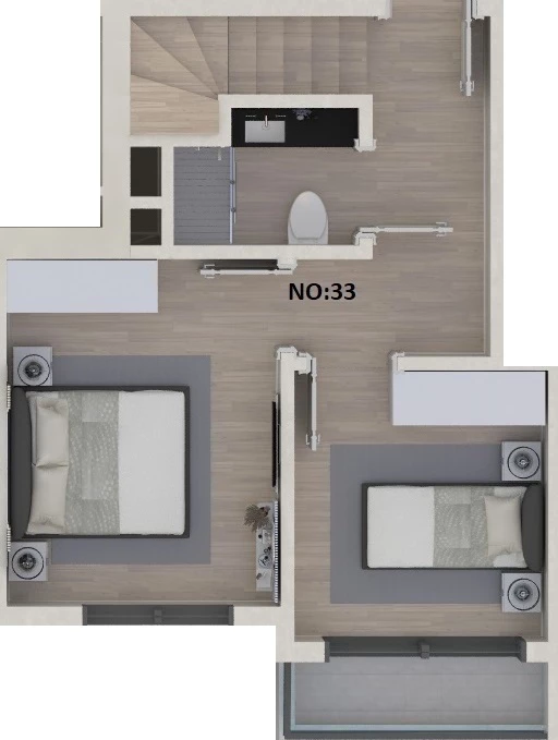 Блок А - 2+1 duplex