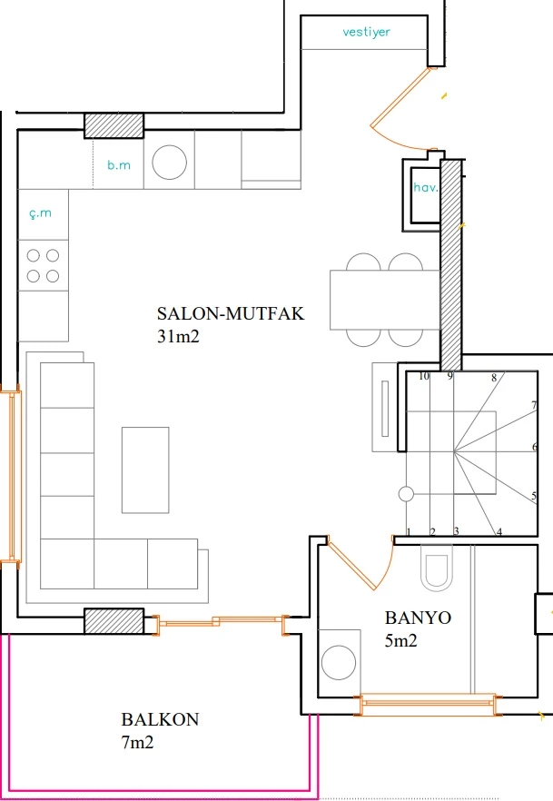 Блок А - 2+1 duplex