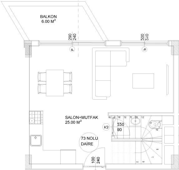 Блок В1 - 2+1 duplex