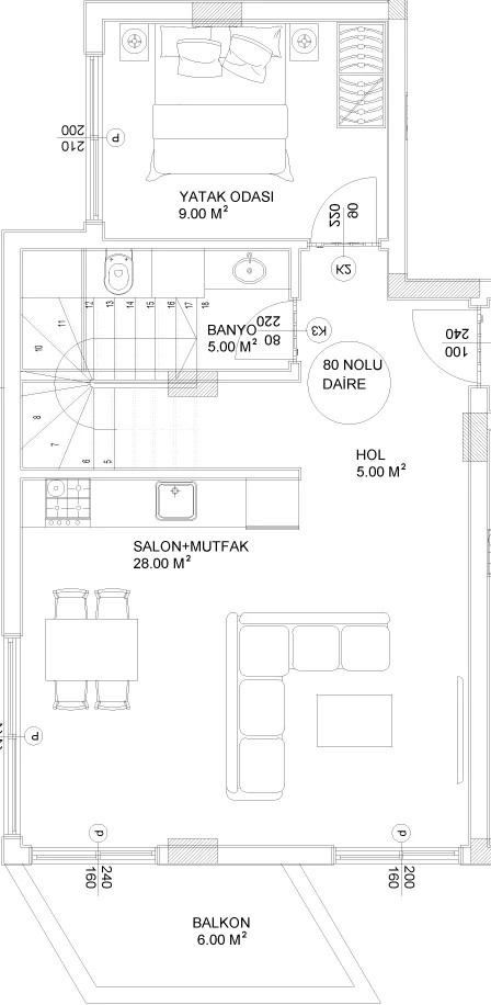 Блок В1 - 3+1 duplex