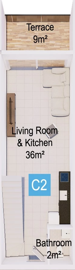 Блок Sunstone - 1+1 duplex