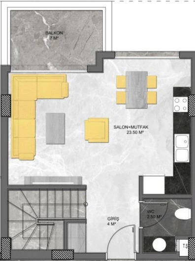 Блок В - 2+1 duplex
