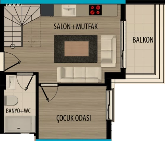 Блок А - 3+1 duplex